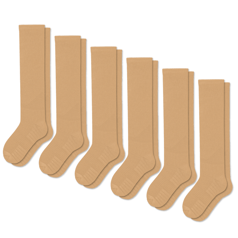 Beige støttestrømper